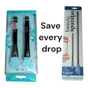 Set of 4: beauty spatulas and facial mask applicators. New